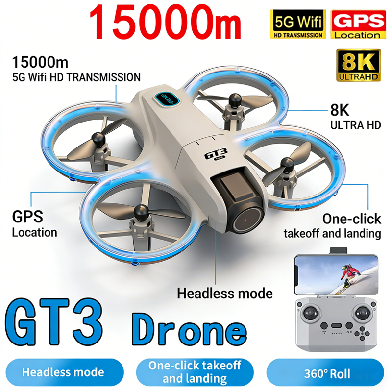 Neue GT3 MAX Drohne 8K HD Luft – Drone Kit Tricopter Bewertung und Preis